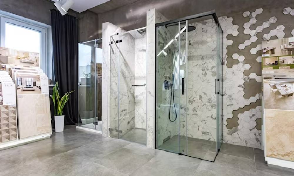 Frameless Shower Partition Design
